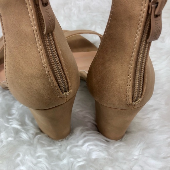 LUV MARK NIXTY WOMENS STRAPPY CHUNKY HEELS 9 - Picture 6 of 11